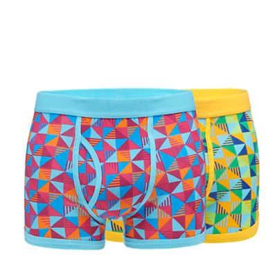 Red Herring Pack of two triangle geometric trunks